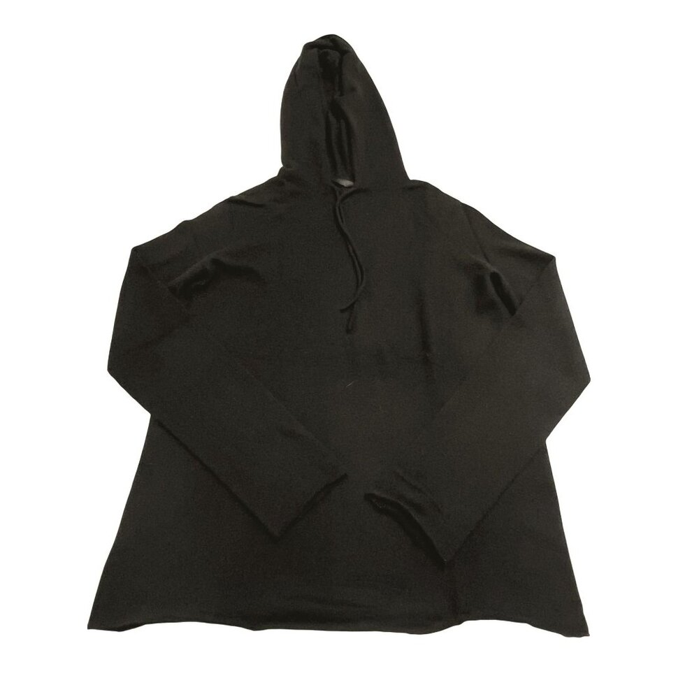 The Row Knit Cashmere Silk Hoodie in Black